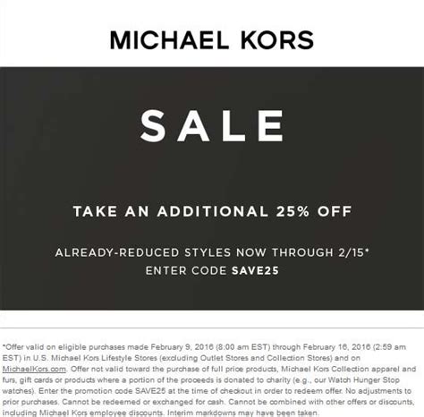 michael kors promocode|michael kors promo code 2024.